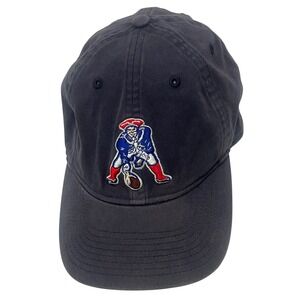 New England Patriots Solid Blue Mitchell & Ness NFL Fitted Baseball Cap L/XL